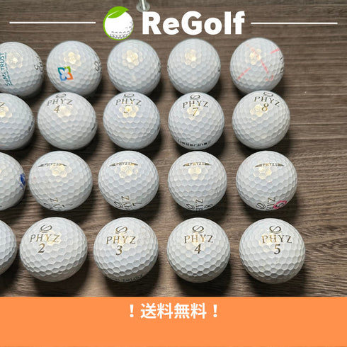 【中古】 ロストボール ブリヂストン PHYZ ファイズ ファイブ 5 パール 20球 Cランク ゴルフボール リゴルフ